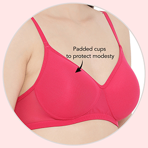 XXYX Lingerie Padded Non Wired Full Coverage T-shirt Bra in Purple product view 5