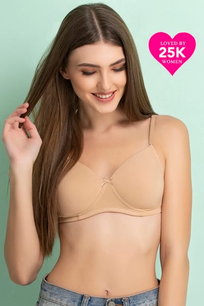 XXYX Lingerie Cotton Padded Non-Wired T-shirt Bra product view 1